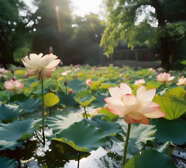 古莲花池，千年古色古香
