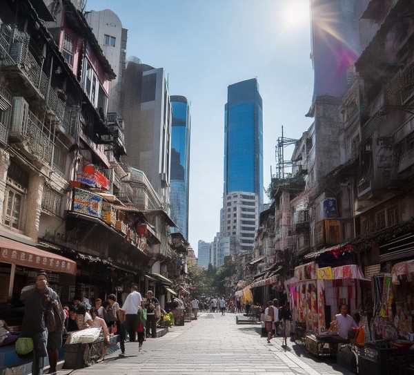 九步行街，城市中的重要节点